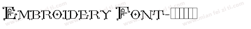 Embroidery Font字体转换